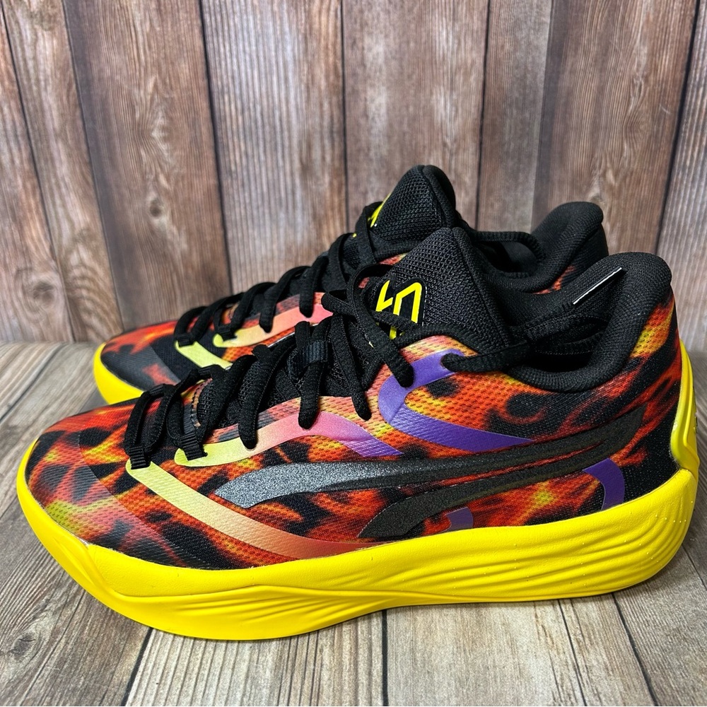 PUMA Fire Stewie 2 Basketball Shoes Women's Size 6 Athletic Gym Workout Casual
